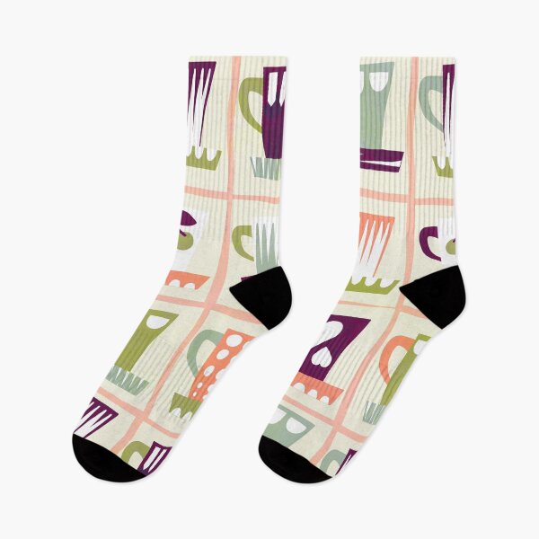 Item preview, Retro Coffee & Tea Cups Collection - Minimal graphic collage art designed and sold by Dominiquevari.