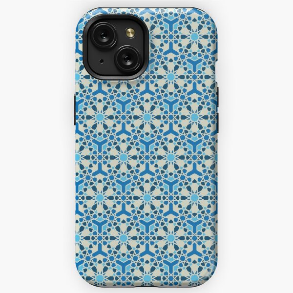 Blue Pebbled Leather iPhone 14 Pro Max Case - Michael Louis