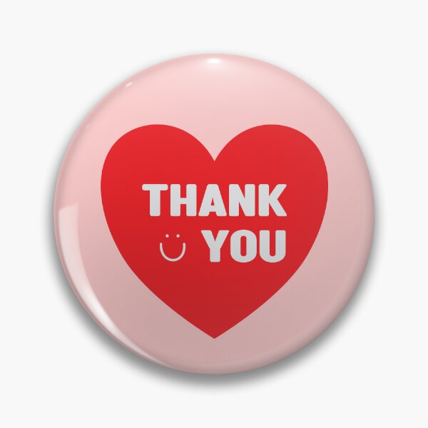 Item preview, Red Heart Thank You Smiling Face Appreciation Text designed and sold by wenjunior.