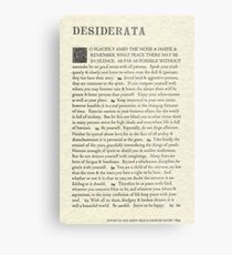 The Original Desiderata Poster by Max Ehrmann Metal Print