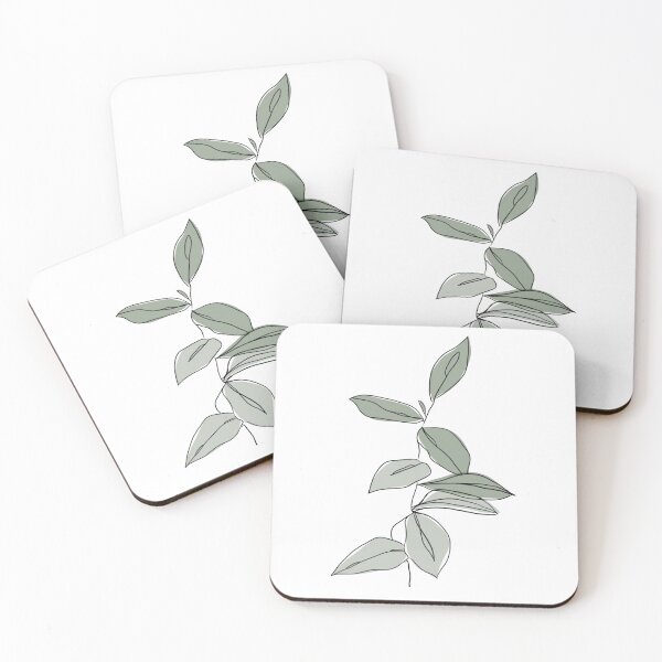 Item preview, green leaves pattern art  designed and sold by noha alzohbi.