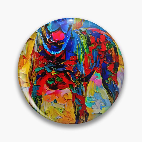 Item preview, Cane Corso - colorful palette knife oil texture designed and sold by NickoPrints.