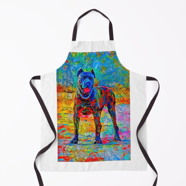 Item preview, Cane Corso - colorful palette knife oil texture designed and sold by NickoPrints.