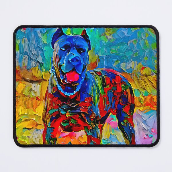Item preview, Cane Corso - colorful palette knife oil texture designed and sold by NickoPrints.