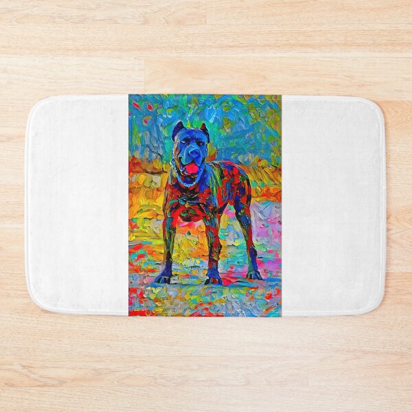 Item preview, Cane Corso - colorful palette knife oil texture designed and sold by NickoPrints.