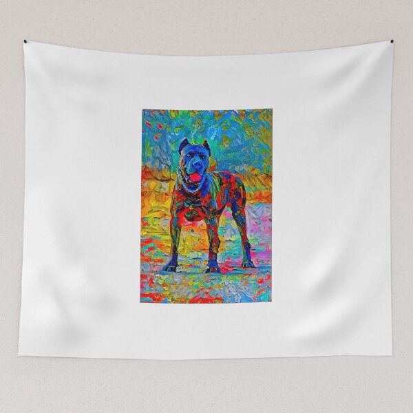 Item preview, Cane Corso - colorful palette knife oil texture designed and sold by NickoPrints.