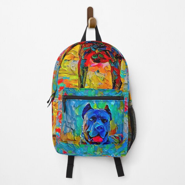 Item preview, Cane Corso - colorful palette knife oil texture designed and sold by NickoPrints.