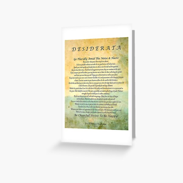 Item preview, Abstract Watercolor Green Forest Desiderata designed and sold by Desiderata4u.