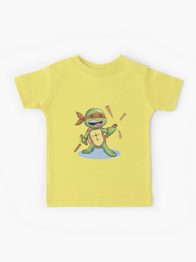 Nick Jr Teenage Mutant Ninja Turtles Cowabunga Yellow T Shirt