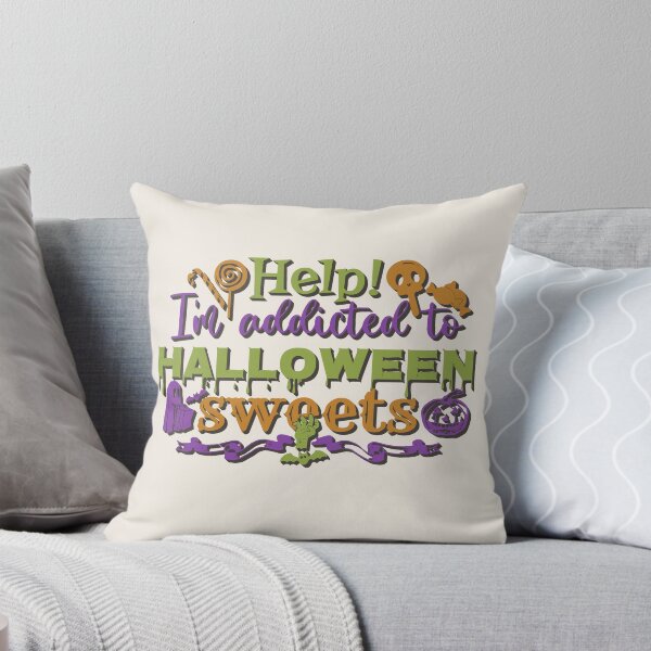 Item preview, Colourful Help! I'm Addicted To Halloween Sweets, Shadow Text designed and sold by TrulyEpoque.