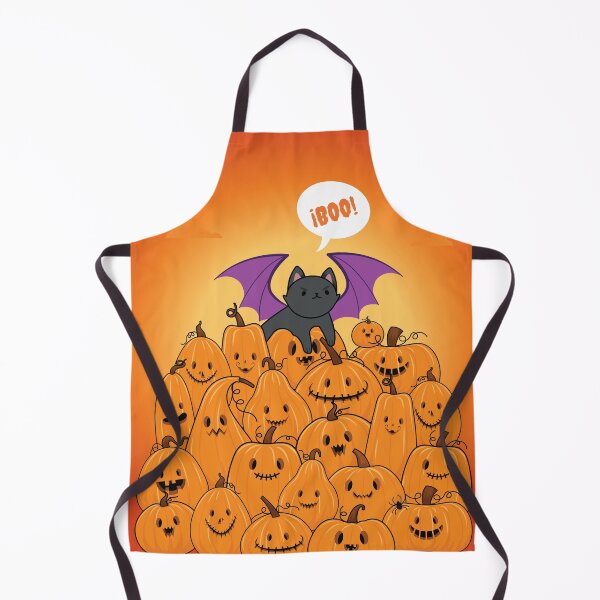 Item preview, Bat Black Cat and Lots of Pumpkins designed and sold by chillaxcats.