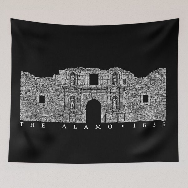 Item preview, THE ALAMO CHAPEL 1836 ILLUSTRATION designed and sold by WOOFANG.