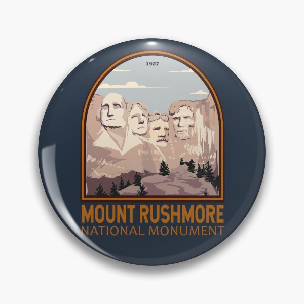 Item preview, Mount Rushmore National Monument South Dakota Emblem designed and sold by KrisSidDesigns.