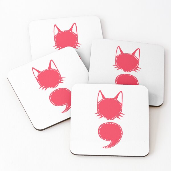 Item preview, Semicolon Cat designed and sold by THROUGH-LIFE.