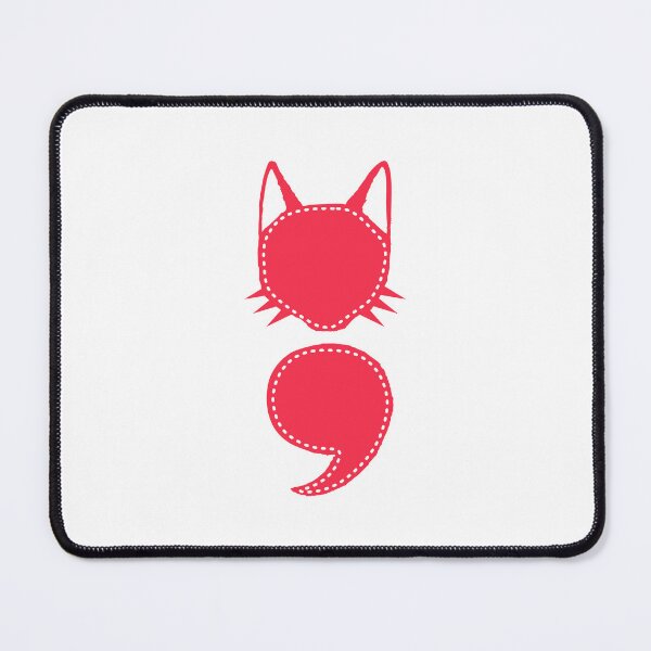 Item preview, Semicolon Cat designed and sold by THROUGH-LIFE.