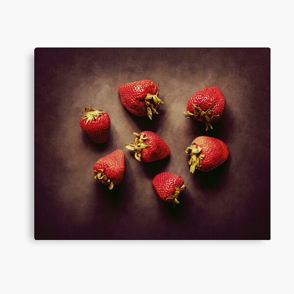 Strawberries - Fruit Art  Canvas Print