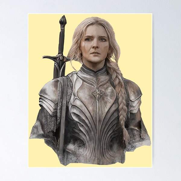 Galadriel in Armor Art Board Print for Sale by seabirds