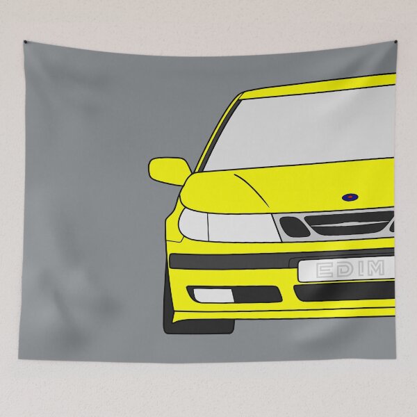 Item preview, Saab 9-5 1997-2001 pre-facelift yellow color designed and sold by EdimDesign.