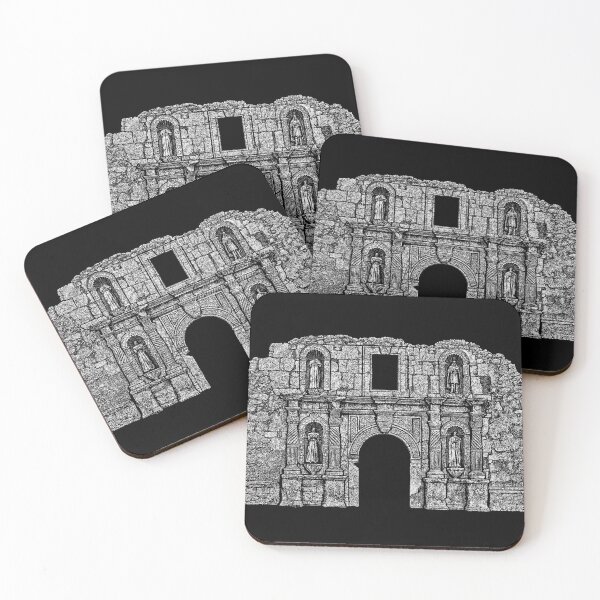 Item preview, THE ALAMO CHAPEL 1836 ILLUSTRATION designed and sold by WOOFANG.