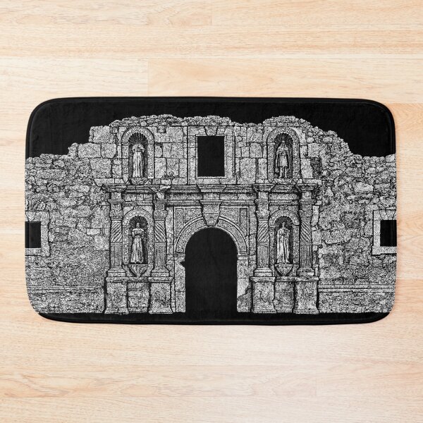 Item preview, THE ALAMO CHAPEL 1836 ILLUSTRATION designed and sold by WOOFANG.