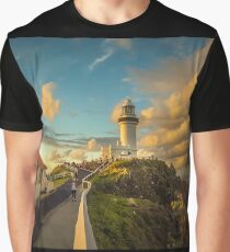 They gather to watch the Sunset at Byron Bay Lighthouse Graphic T-Shirt