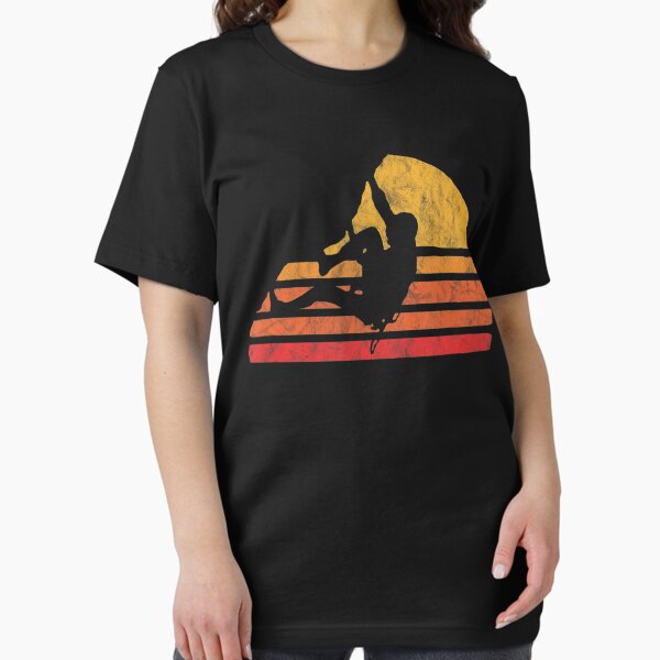 Artikel-Vorschau von Bouldern Distressed Retro Rock Climbing 80's Sun Graphic, designt und verkauft von chucongminh01.
