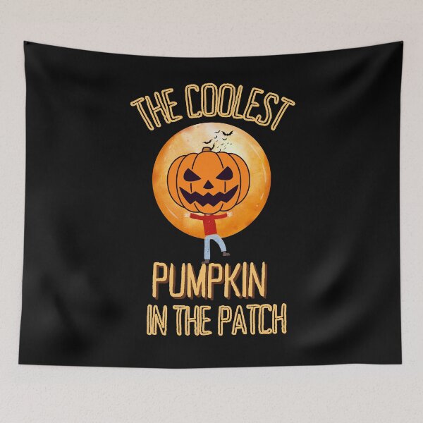 Item preview, Coolest Pumpkin In The Patch | Pumpkin Man Jumping At A Full Moon Fun Halloween Spirit Design For Kids And Adults designed and sold by House-Of-Pinto.