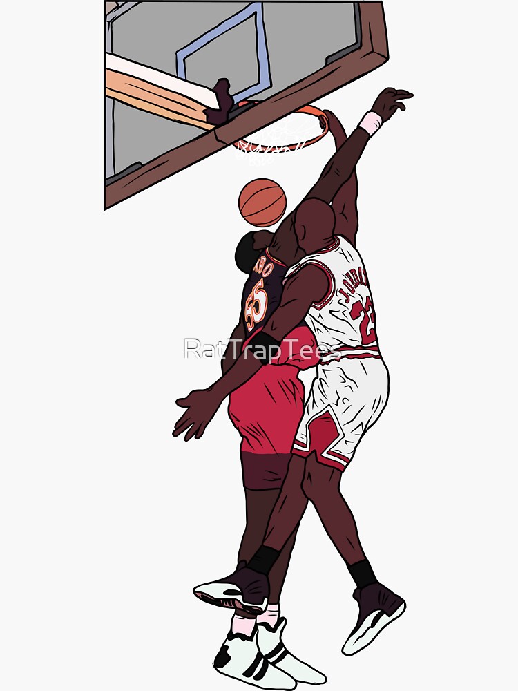 michael jordan dunking on dikembe mutombo