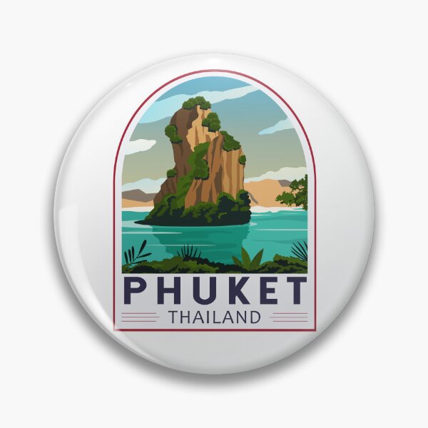 Item preview, Phuket Thailand Retro Emblem designed and sold by KrisSidDesigns.