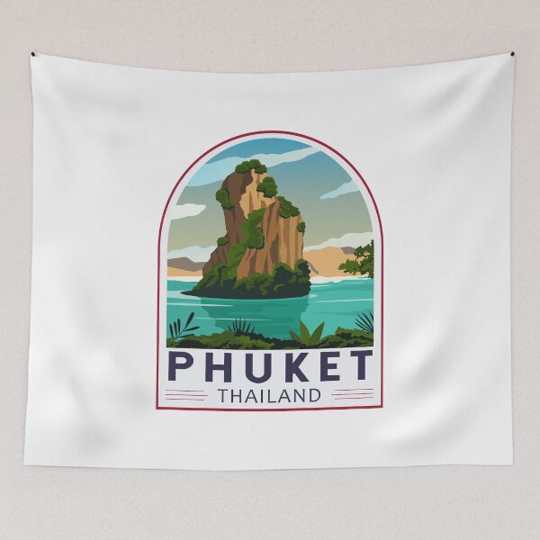 Item preview, Phuket Thailand Retro Emblem designed and sold by KrisSidDesigns.