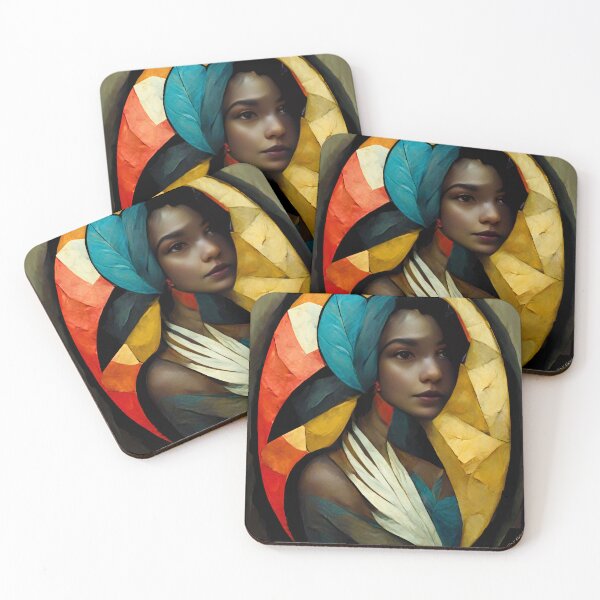 Item preview, Cubic Owl Woman with Feather - Beautiful Woman designed and sold by JediNeil.
