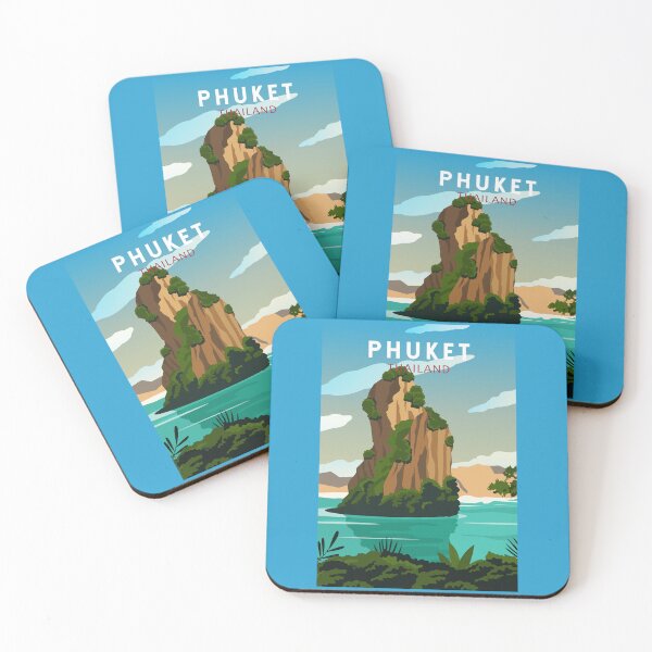 Item preview, Phuket Thailand Retro Vintage designed and sold by KrisSidDesigns.