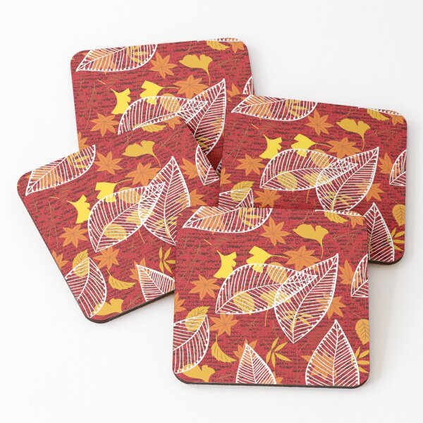 Item preview, Autumn red patterns maple leaves designed and sold by Astralia.
