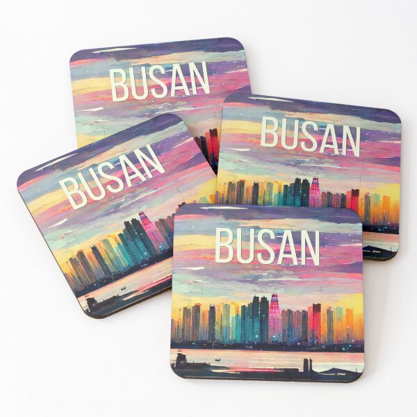 Item preview, Busan Skyline Art -  Korea  designed and sold by madtoyman.