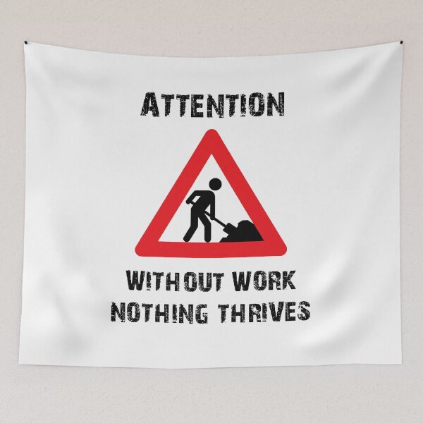 Item preview, without work nothing thrives designed and sold by Creation Lab.