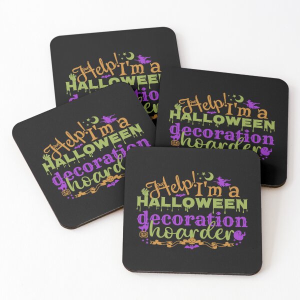 Item preview, Colorful Help! I'm A Halloween Decoration Hoarder, Black Base designed and sold by TrulyEpoque.