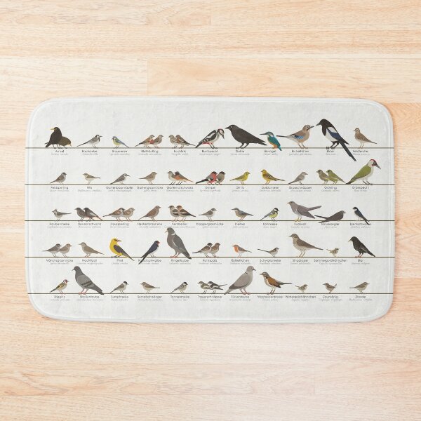 Item preview, Native Songbirds, Garden Birds, Birds Infographic / Display Board (German) designed and sold by Iris Luckhaus.