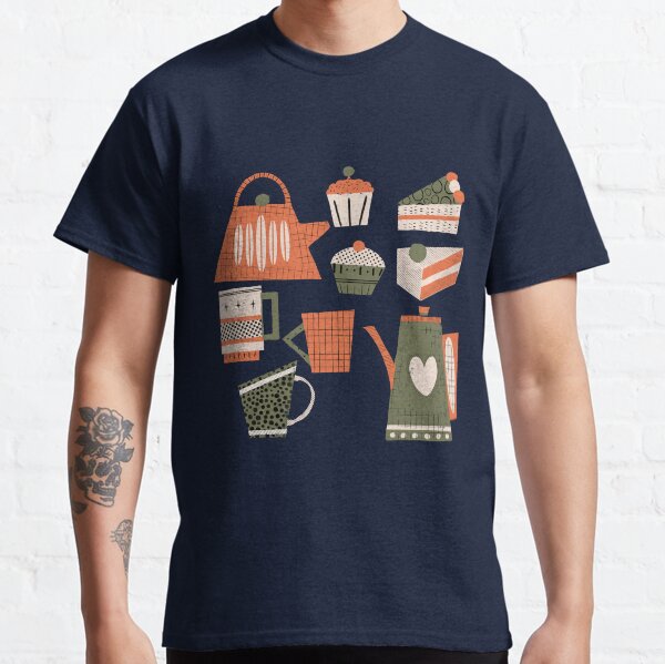 Item preview, Fika retro coffee blue designed and sold by susycosta.