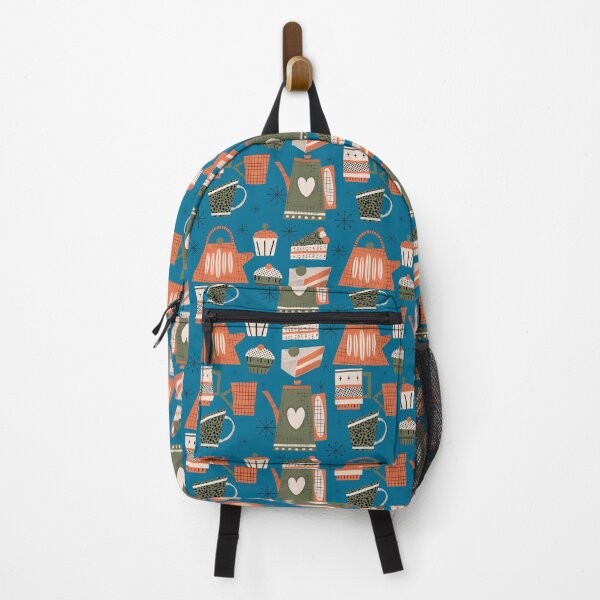 Item preview, Fika retro coffee blue designed and sold by susycosta.