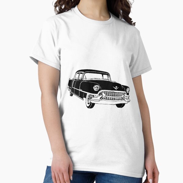 Item preview, 1955 Cadillac | Classic Car Vector | Vintage Cadillac Print designed and sold by Robert Walter.