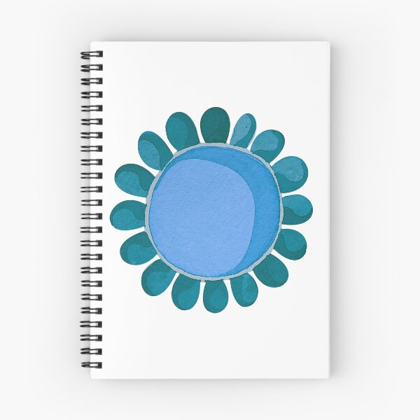 Item preview, Blue retro Flower designed and sold by Cobalt Blue Watercolors.