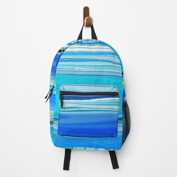 Item preview, Ocean Abstract Horizontal Stripes Beachy Vibes Beach House Décor Art 7 of 20 designed and sold by Beachy.