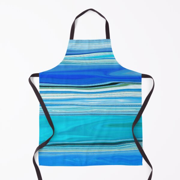 Item preview, Ocean Abstract Horizontal Stripes Beachy Vibes Beach House Décor Art 7 of 20 designed and sold by Beachy.