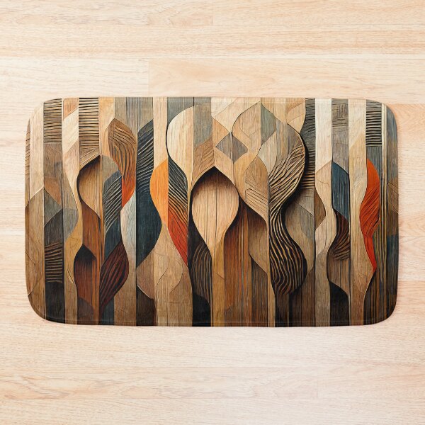 Item preview, Wood Art with Waveforms and Warm Colors  designed and sold by lordyswiss.