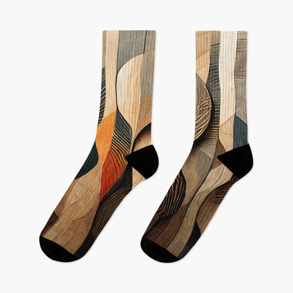 Item preview, Wood Art with Waveforms and Warm Colors  designed and sold by lordyswiss.