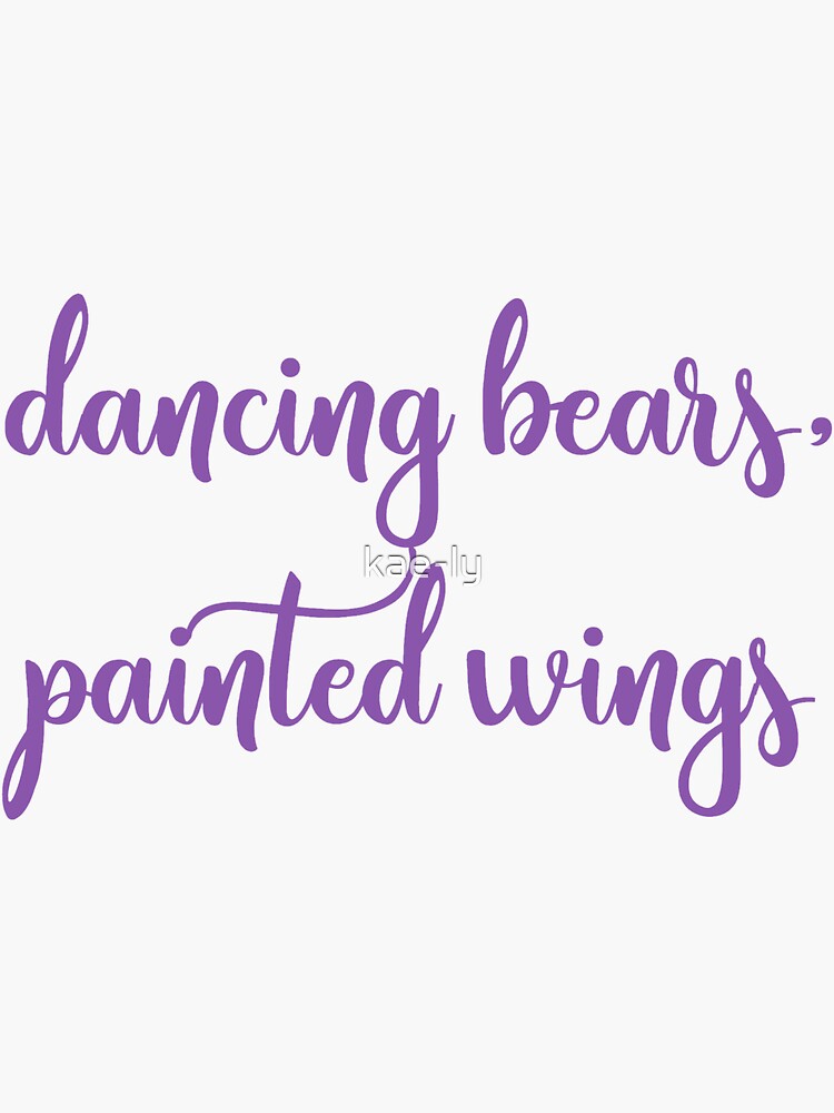 "Dancing Bears, Painted Wings - Anastasia Musical" Sticker by kae-ly