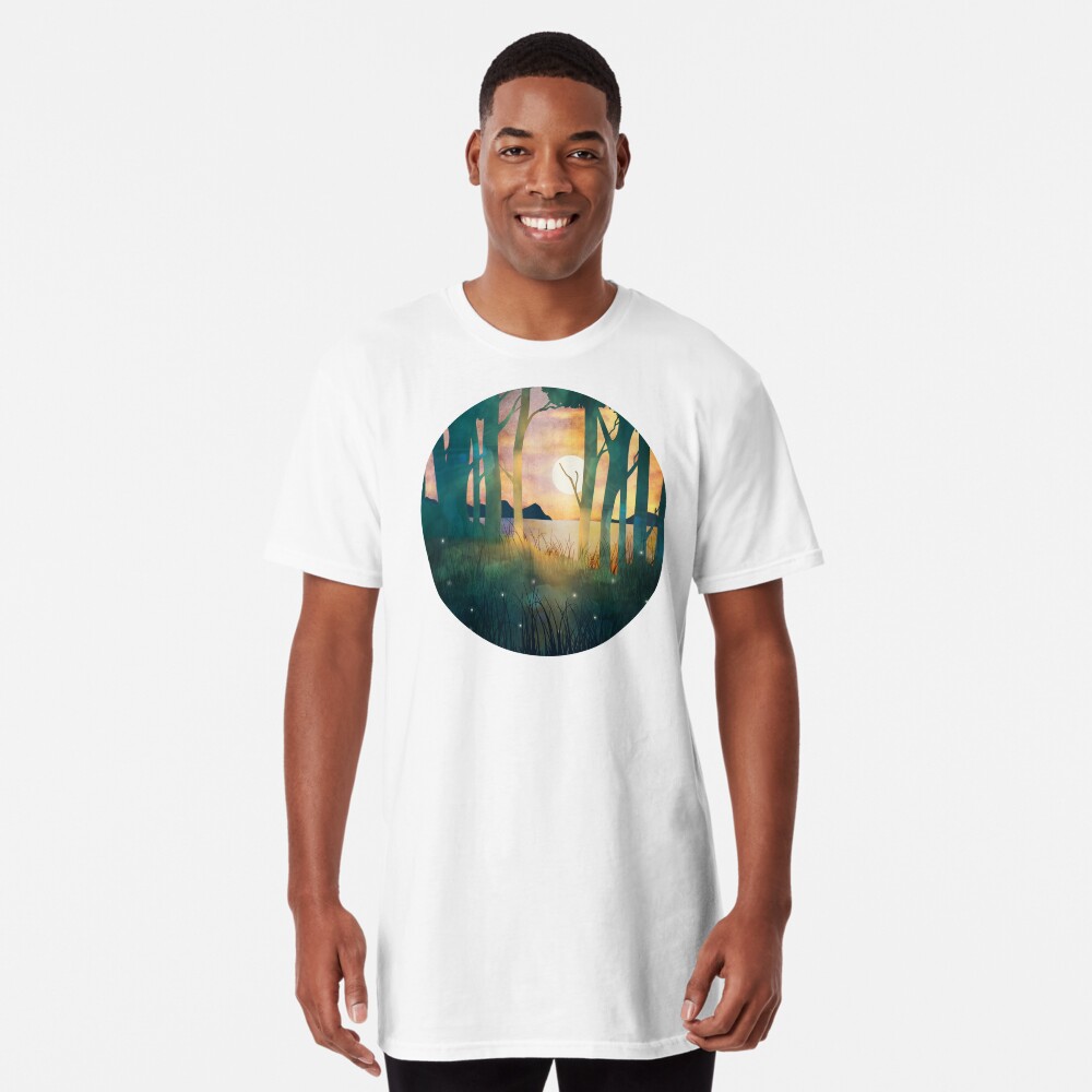 Aperçu de l'œuvre T-shirt long créée et vendue par spacefrogdesign.