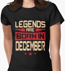 12 légendes sont nées en décembre T-shirt col V femme
