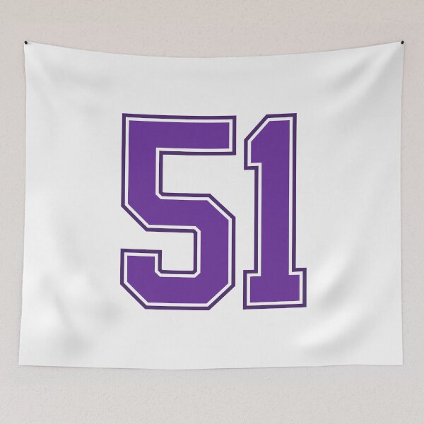 Item preview, Purple Number 51 lucky sports jersey fifty one designed and sold by HeavyStyle.