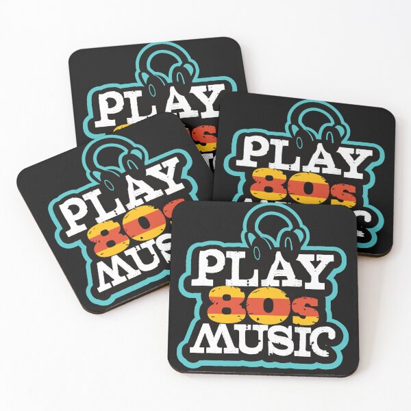 Item preview, Play 80s Music dark background designed and sold by DanceDeck.